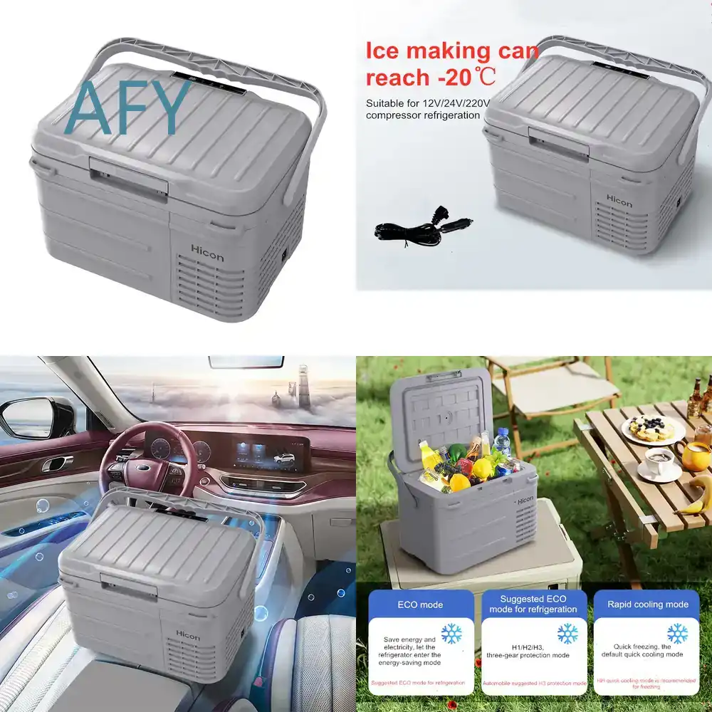 Power Tools Zones - Frigorifero per Auto con Alimentazione Duale