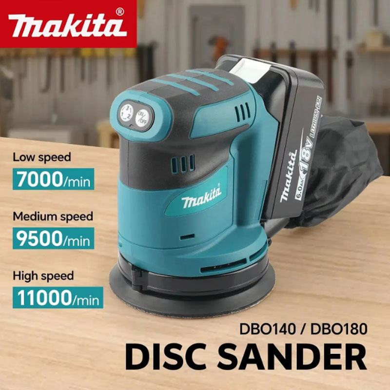 Random Orbital Sander - Levigatrice Roto-Orbitale a Batteria Makita DBO180Z