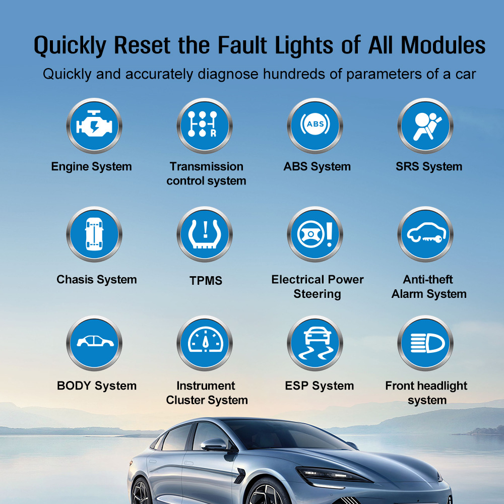 Power Tools English - Nuovo Scanner Diagnostico Auto OBD Multifunzione