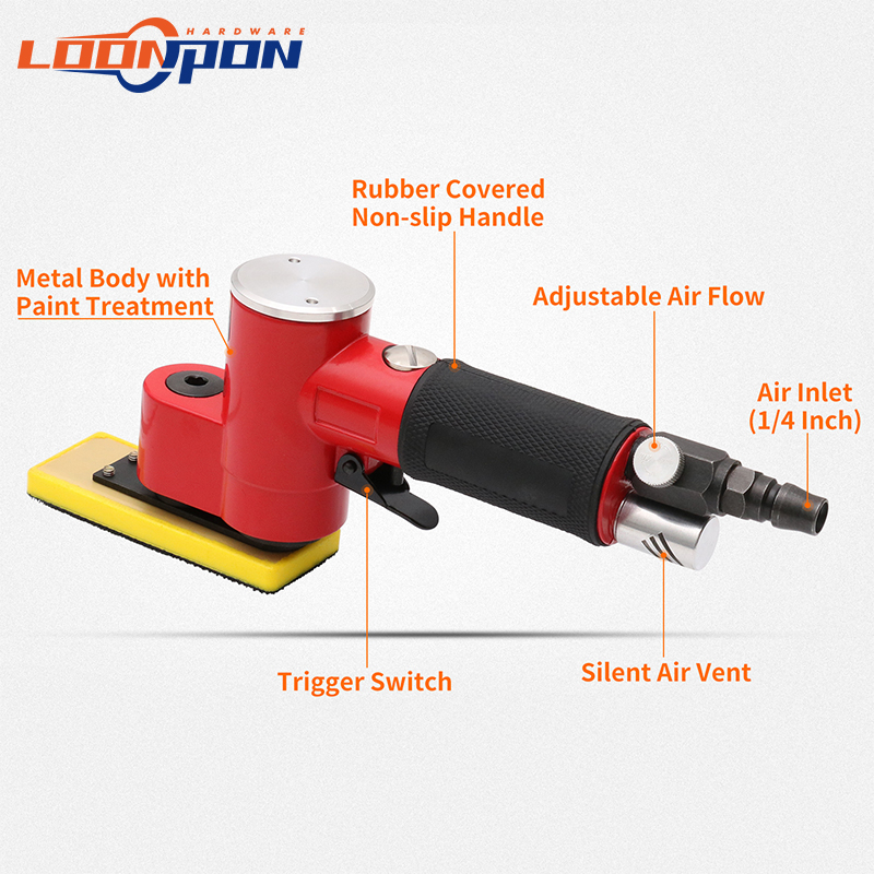 Loonpon Mini levigatrice pneum - Random Orbital Sander recensione e prezzo