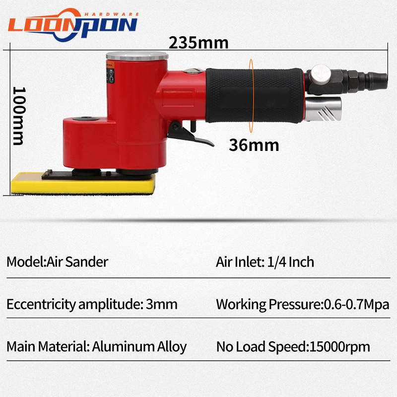 Loonpon Mini levigatrice pneum - Random Orbital Sander recensione e prezzo