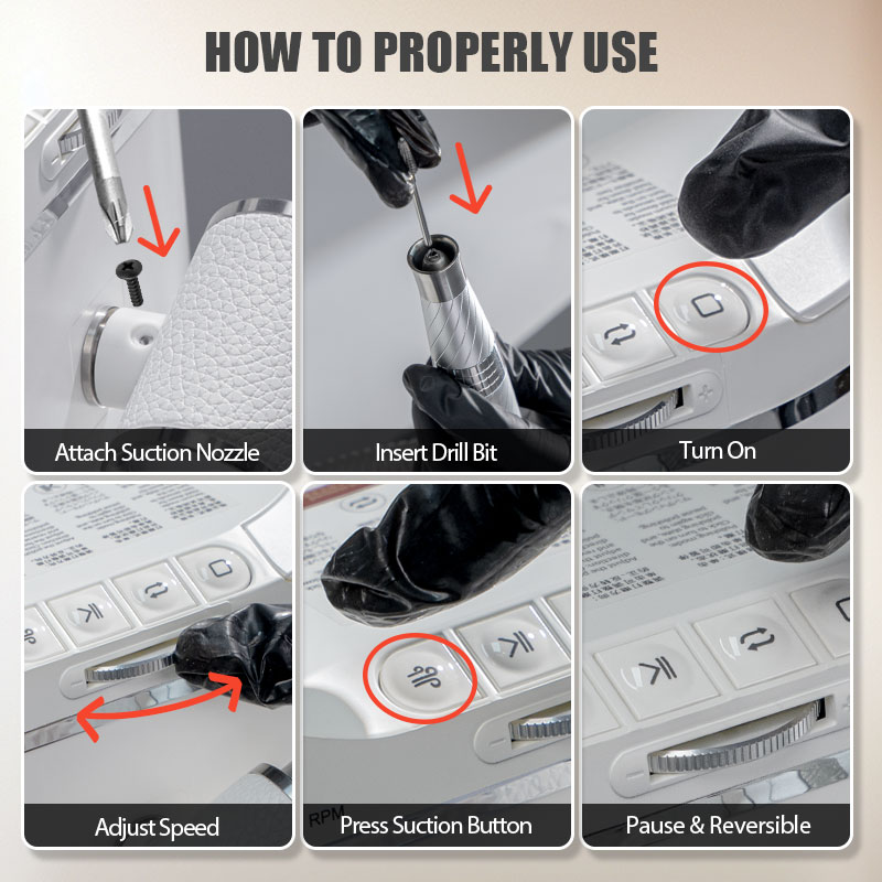 Estrattore di polvere per ungh - Power Tools Drill recensione e prezzo