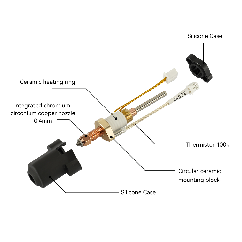 Per Creality K1C/K1 Max Hotend - Creality Printer K1 recensione e prezzo